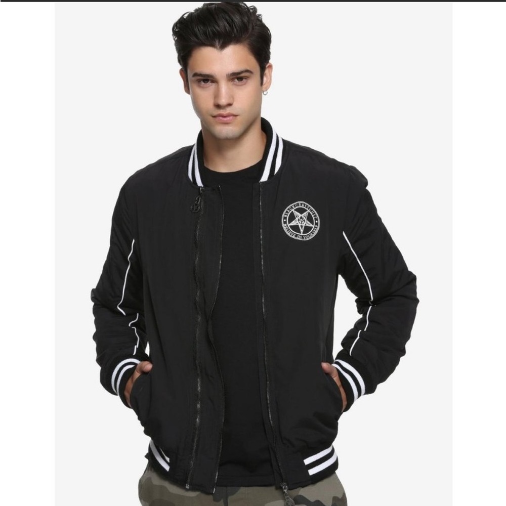 Blackcraft Cult Bomber Jacket Create Your Own Future Double Zipper Men's Small